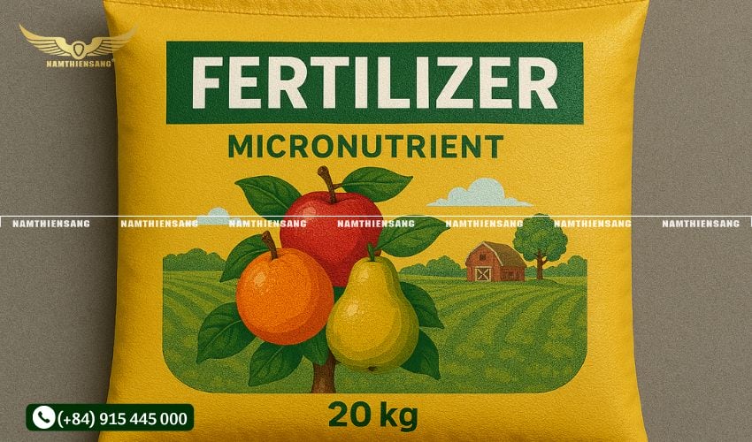 In ấn bao PP dệt ghép màng BOPP đựng phân vi lượng tại Nam Thiên Sáng